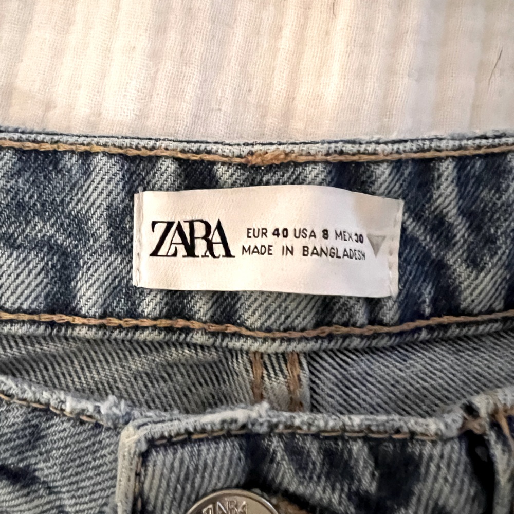 Zara High Rise Mom Jeans